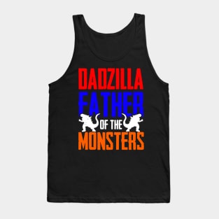 Dadzilla Father Of Monsters, Fathers Day Tank Top